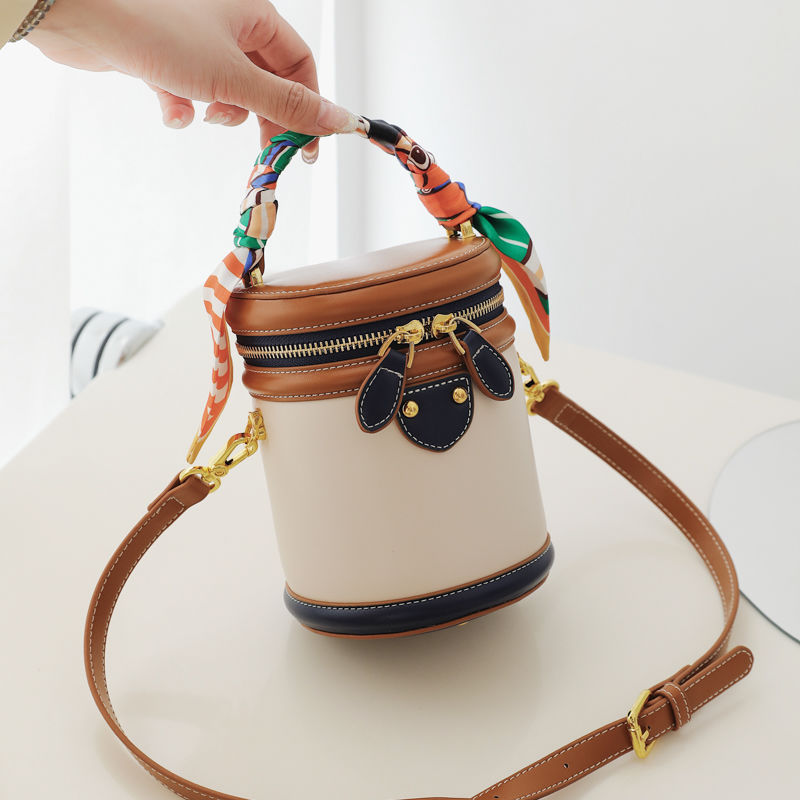 Colorblock Bucket Bag