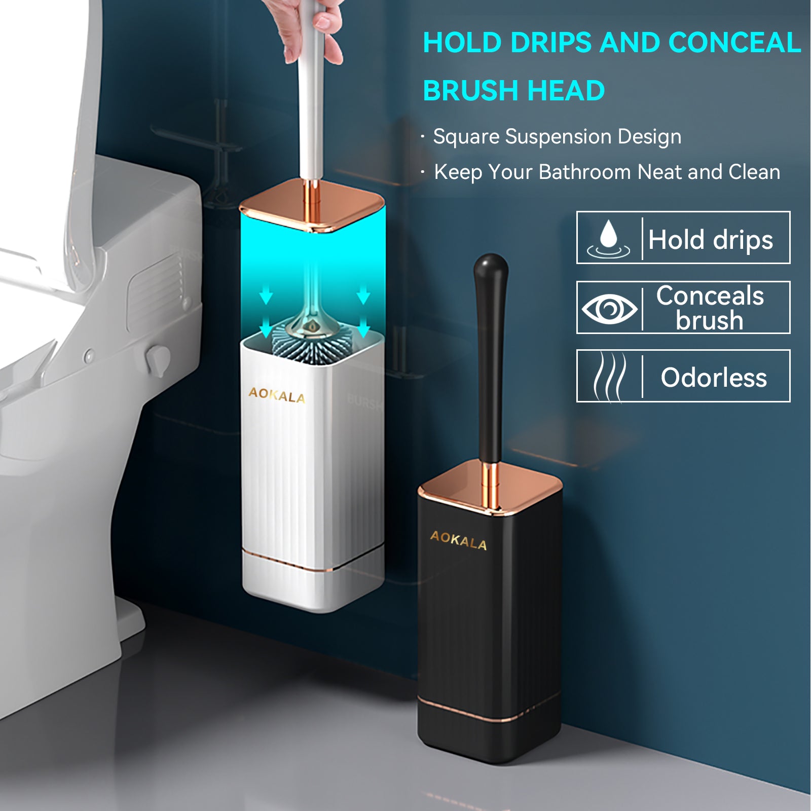Aokala Toilet Brush & Holder