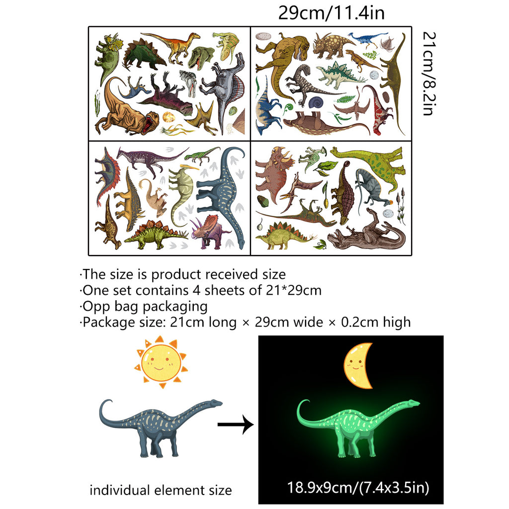 Glow Dino Stickers