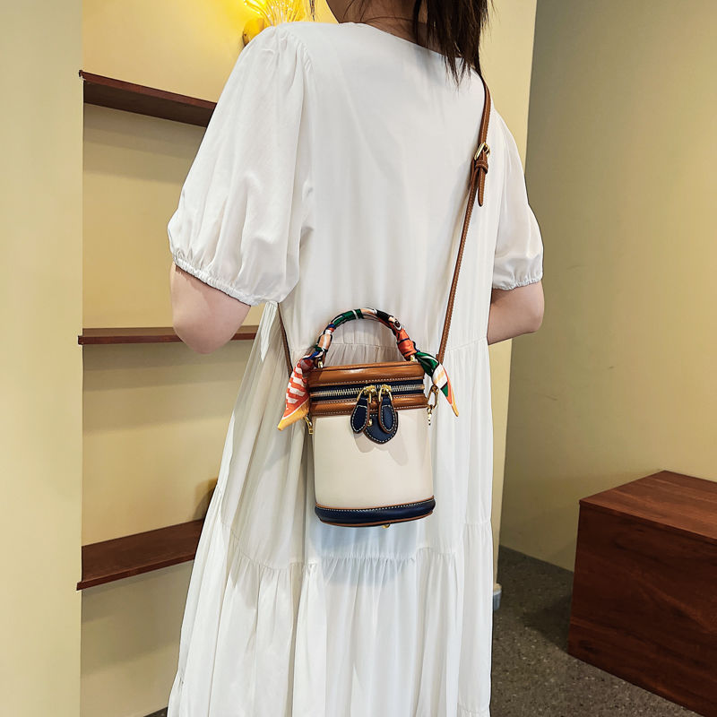 Colorblock Bucket Bag