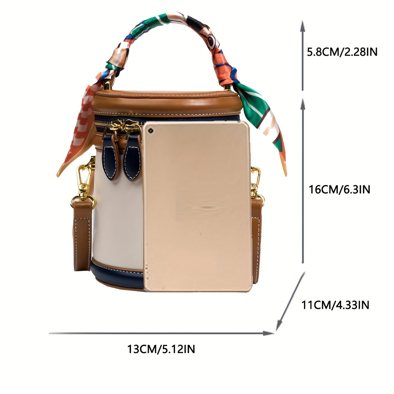 Colorblock Bucket Bag