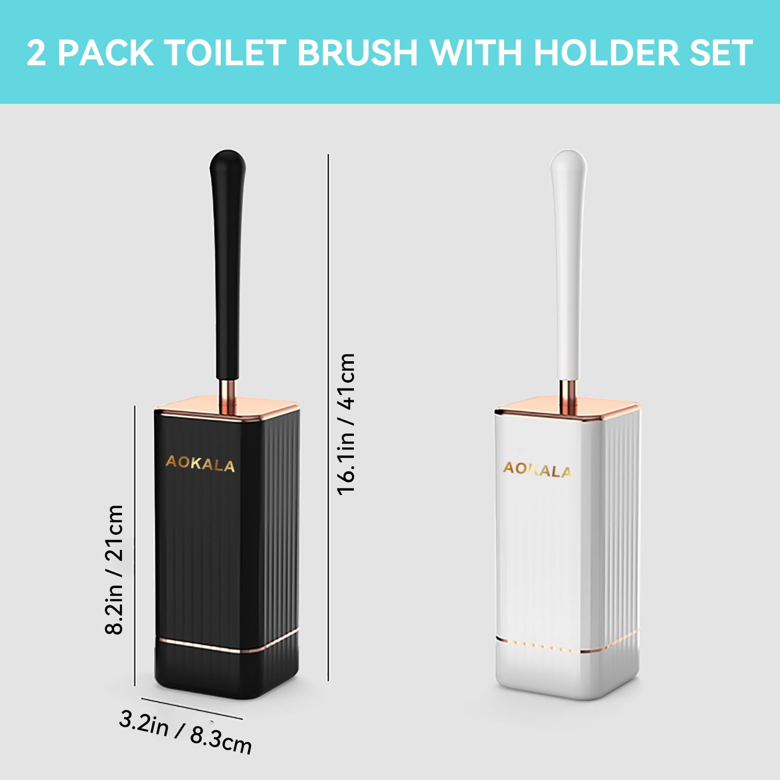 Aokala Toilet Brush & Holder