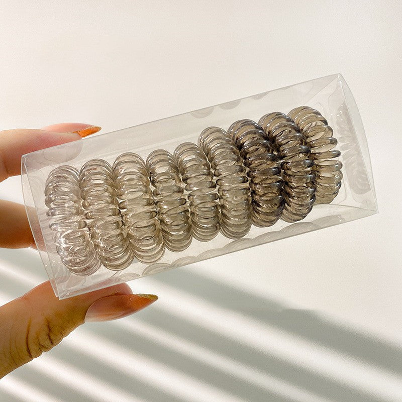 9pcs Spiral Hair Ties