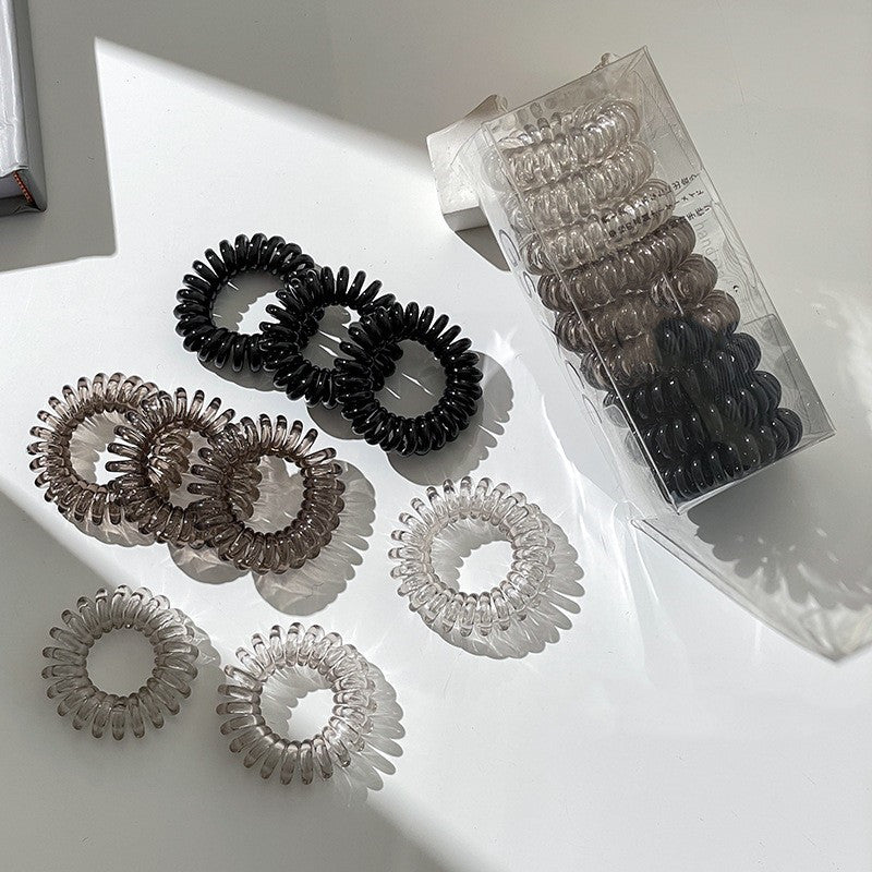 9pcs Spiral Hair Ties