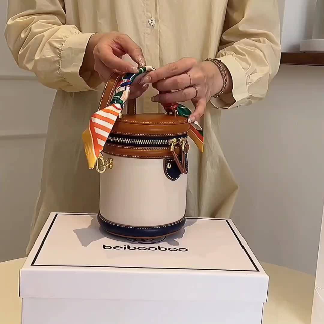 Colorblock Bucket Bag