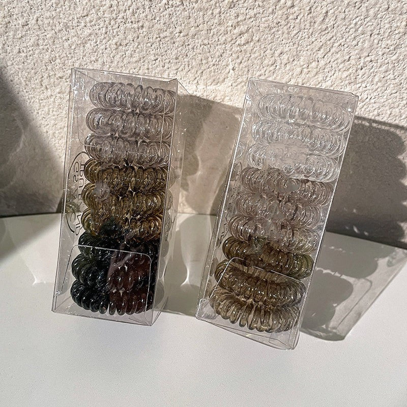 9pcs Spiral Hair Ties