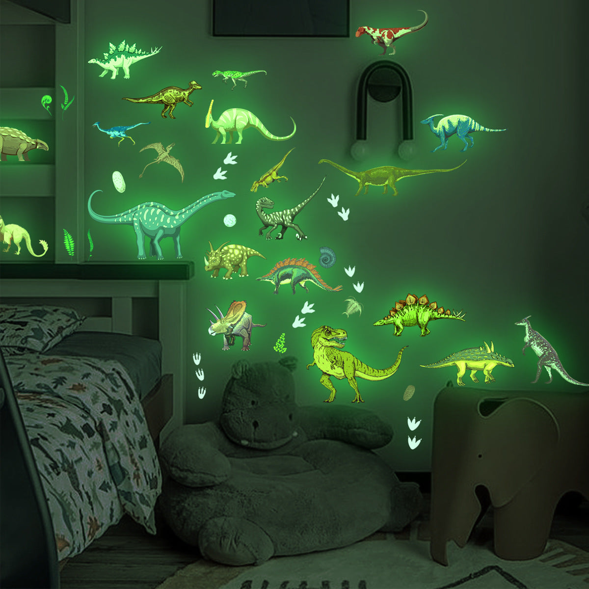 Glow Dino Stickers