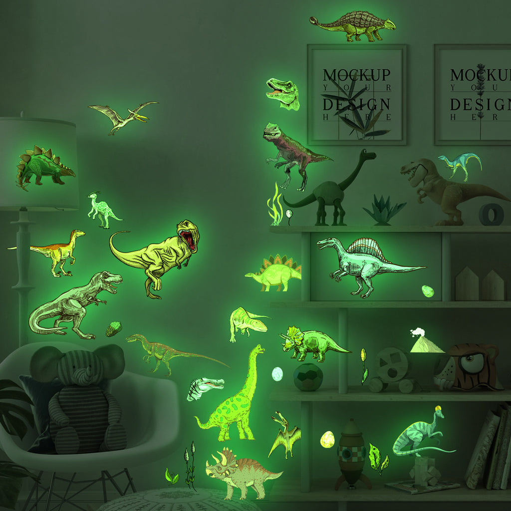 Glow Dino Stickers