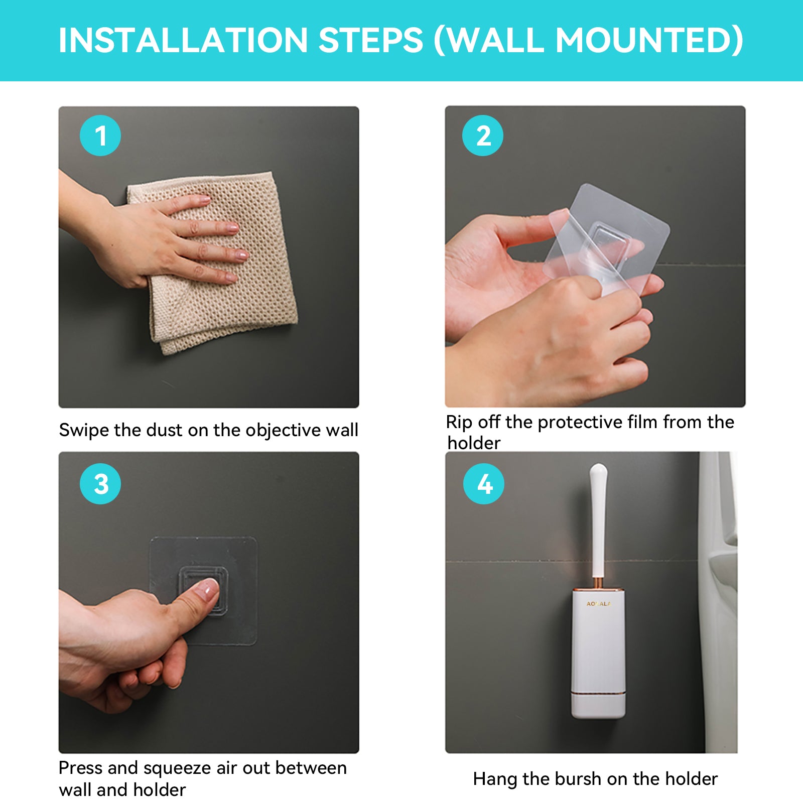 Aokala Toilet Brush & Holder