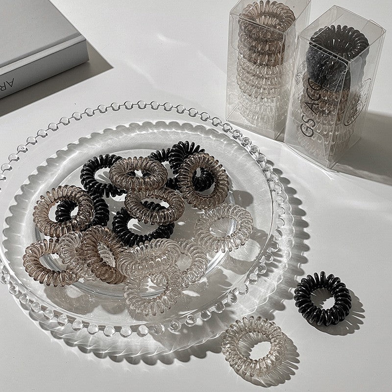 9pcs Spiral Hair Ties