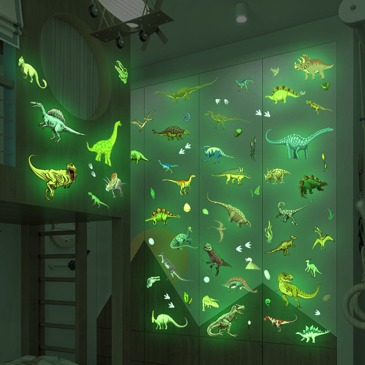 Glow Dino Stickers